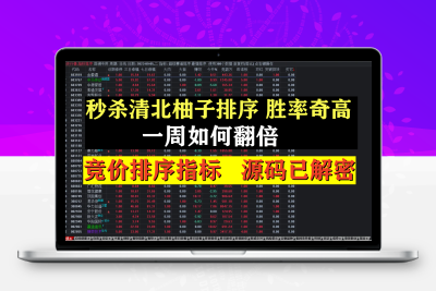 借势而为 竞价系统 秒杀清北柚子排序 胜率奇高 一周如何翻倍  源码已解密股票赢家公式网-提供金钻指标以及精品亲测实战指标公式，汇集各大股市名师高手教程、股市战法交流等.....股票赢家公式网