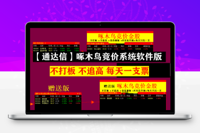 【通达信】啄木鸟竞价系统软件版指标公式+版面+股池 不打板 不追高 每天一支票股票赢家公式网-提供金钻指标以及精品亲测实战指标公式，汇集各大股市名师高手教程、股市战法交流等.....股票赢家公式网